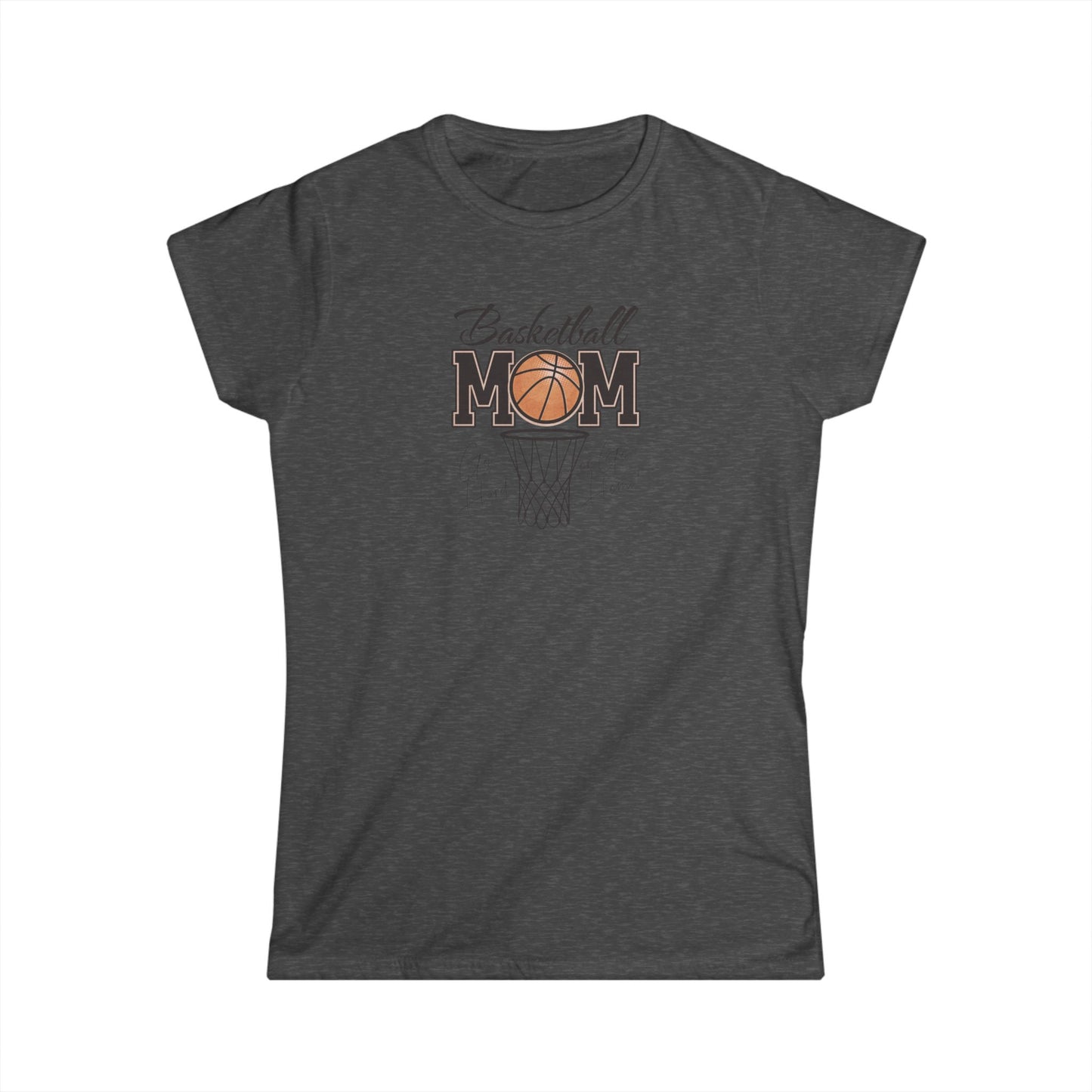 Basketball Mom Women's Softstyle Tee | Perfect Gift for Moms, Sports Lovers, Basketball Events, Mother's Day, Casual Wear
