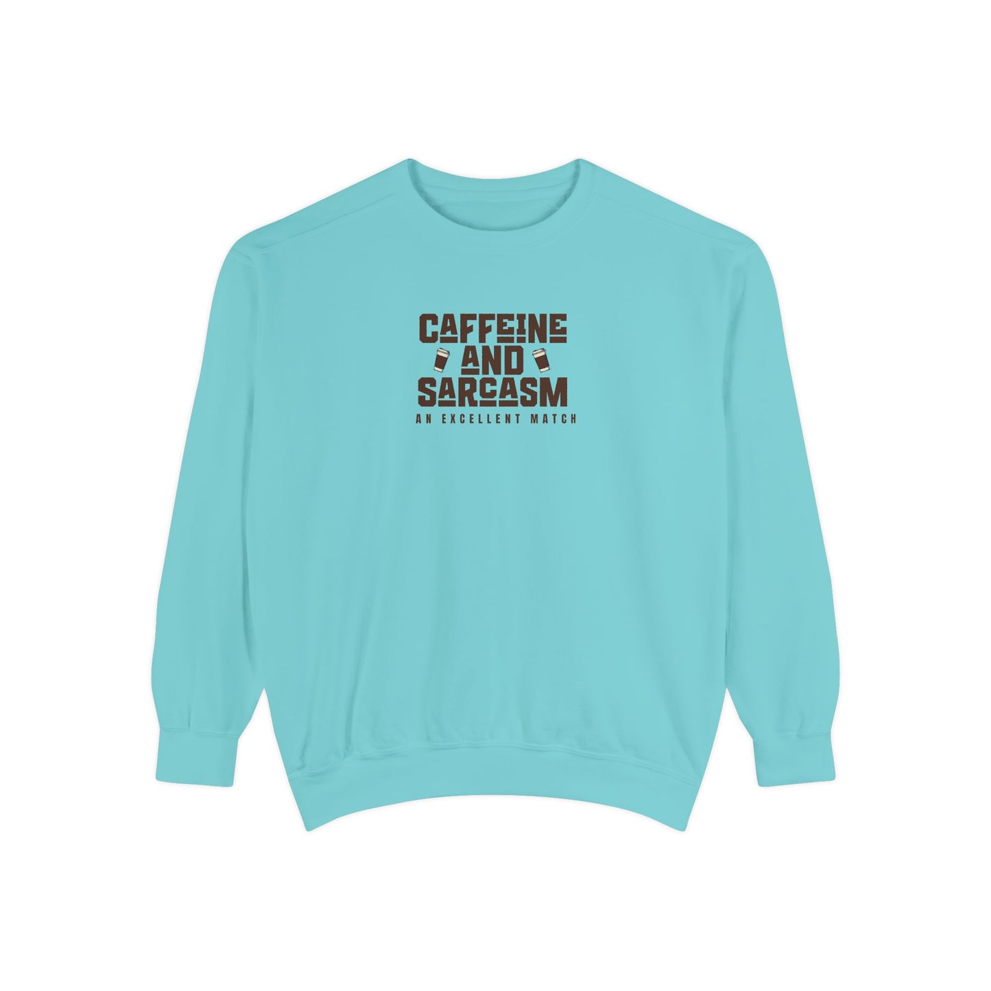 Caffeine and Sarcasm Sweatshirt – Perfect Gift for Coffee Lovers
