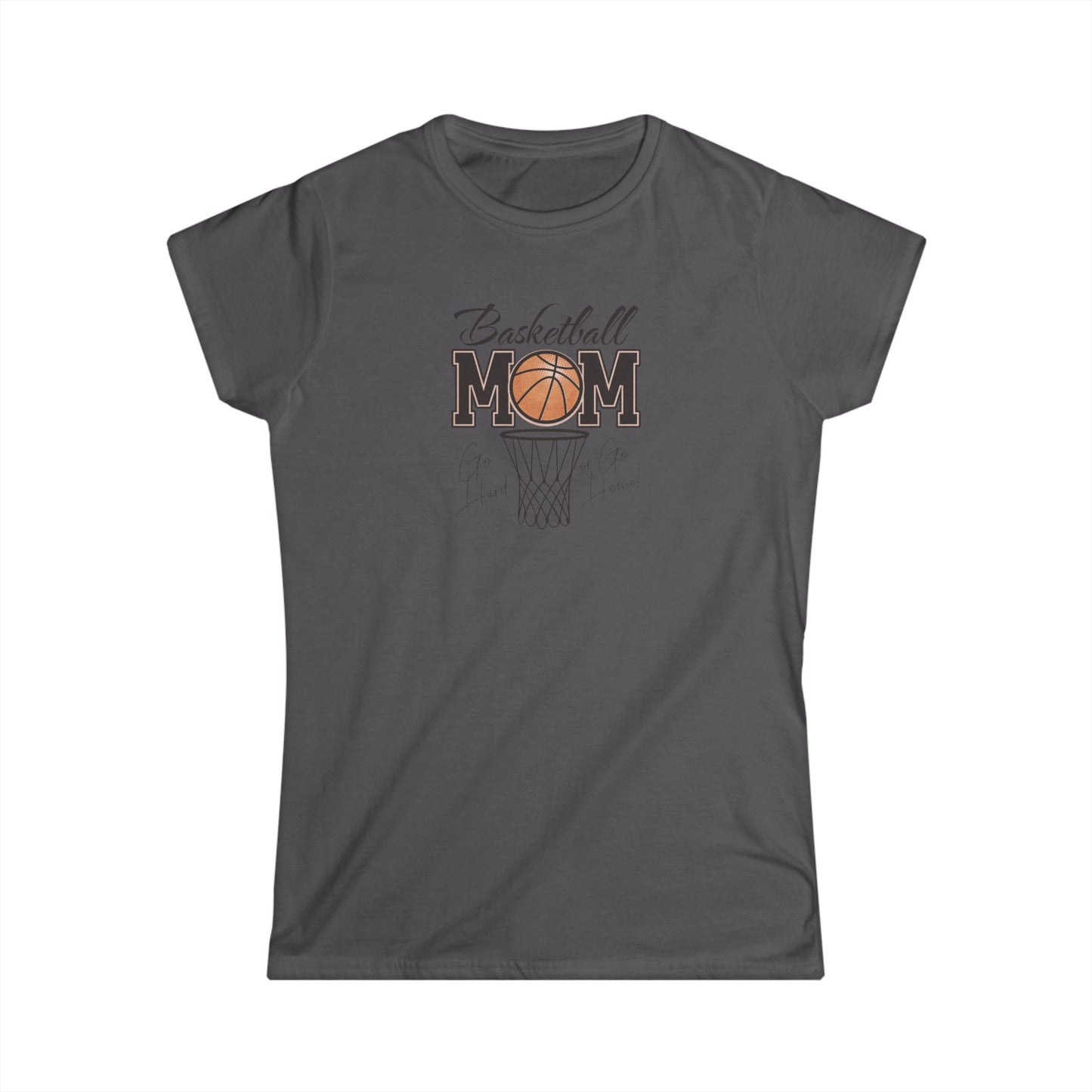 Basketball Mom Women's Softstyle Tee | Perfect Gift for Moms, Sports Lovers, Basketball Events, Mother's Day, Casual Wear