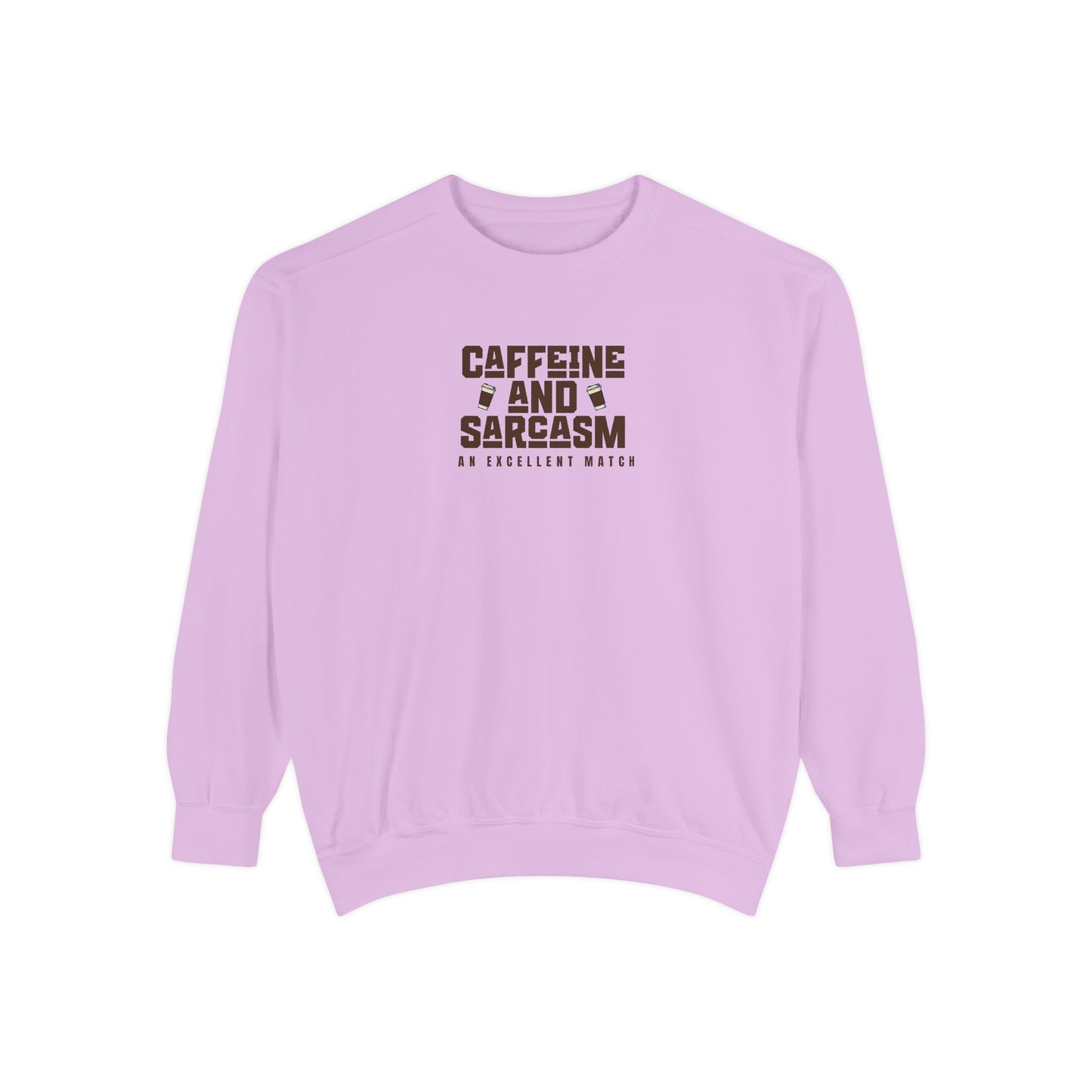 Caffeine and Sarcasm Sweatshirt – Perfect Gift for Coffee Lovers