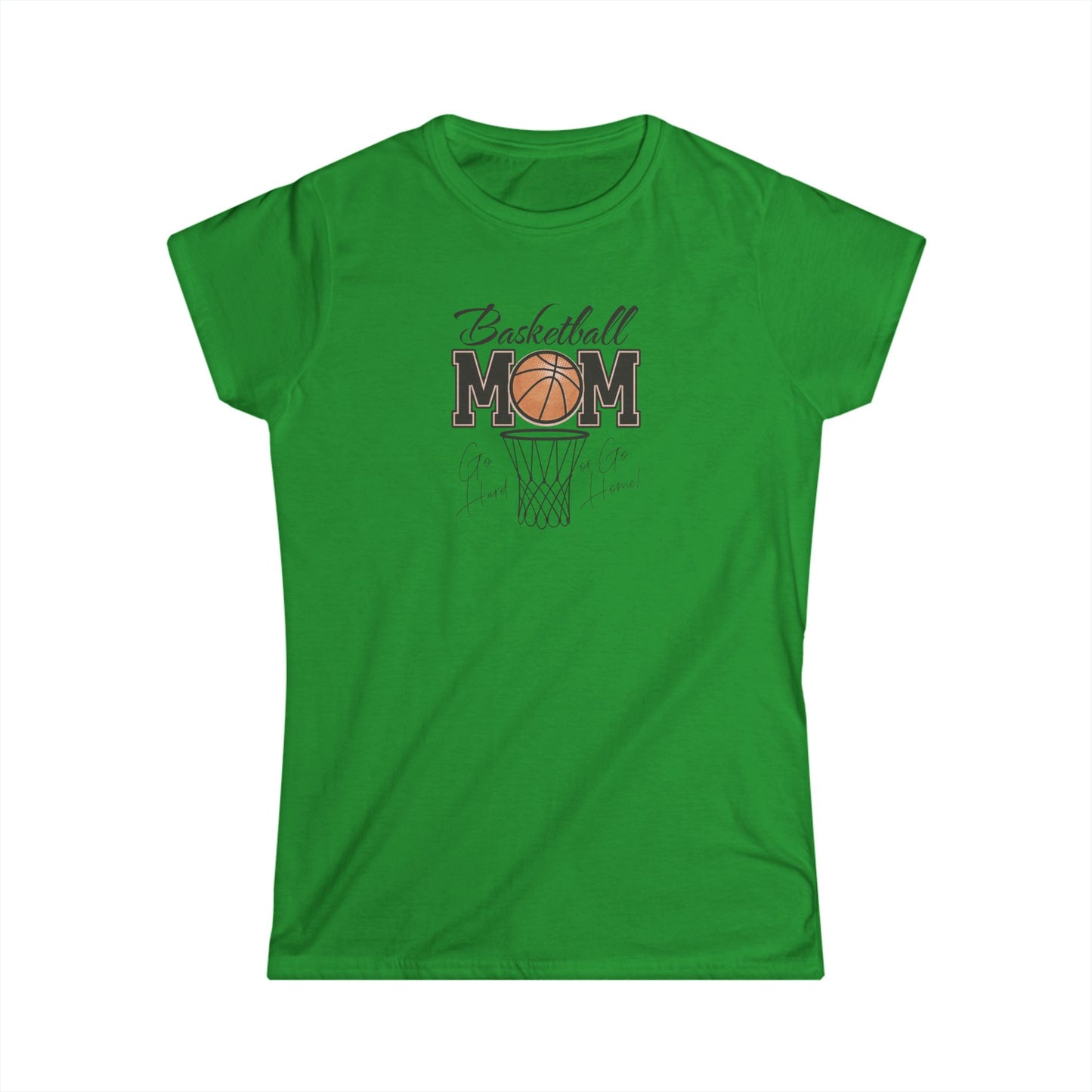 Basketball Mom Women's Softstyle Tee | Perfect Gift for Moms, Sports Lovers, Basketball Events, Mother's Day, Casual Wear