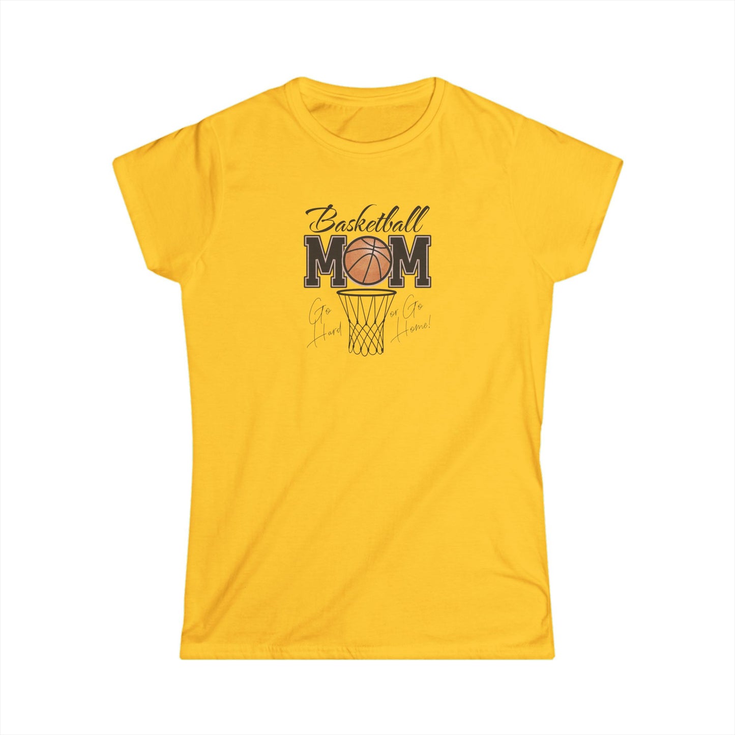 Basketball Mom Women's Softstyle Tee | Perfect Gift for Moms, Sports Lovers, Basketball Events, Mother's Day, Casual Wear