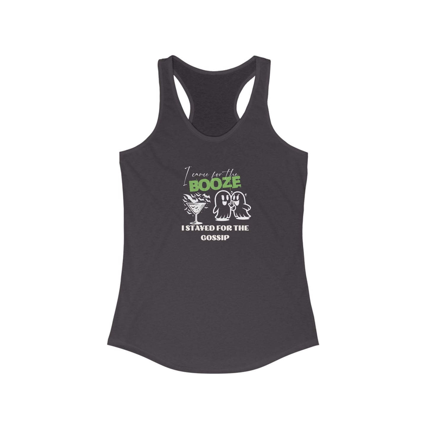 Booze Themed Women's Racerback Tank Top, Summer Essential, Party Wear, Workout Gear, Gift for Her