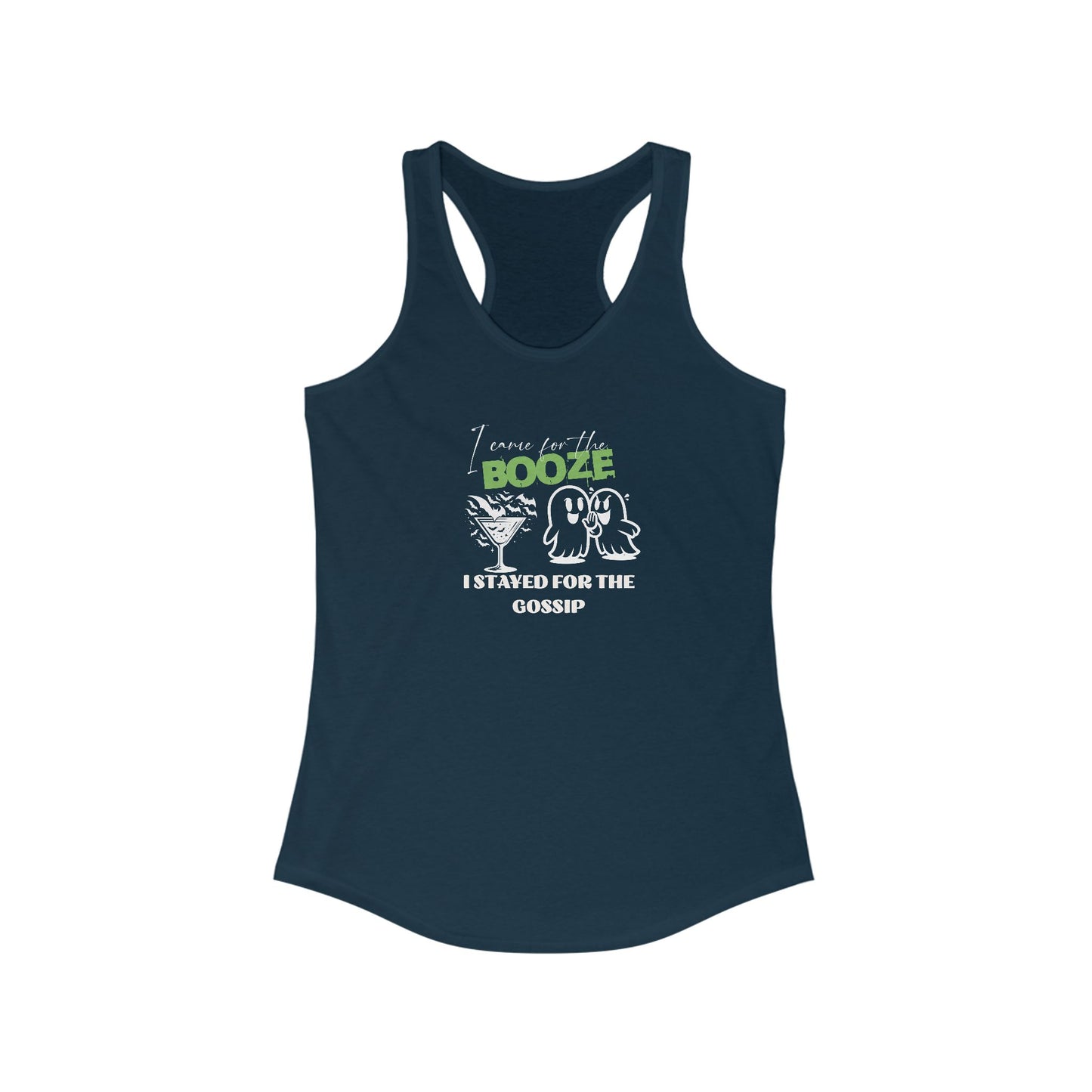 Booze Themed Women's Racerback Tank Top, Summer Essential, Party Wear, Workout Gear, Gift for Her