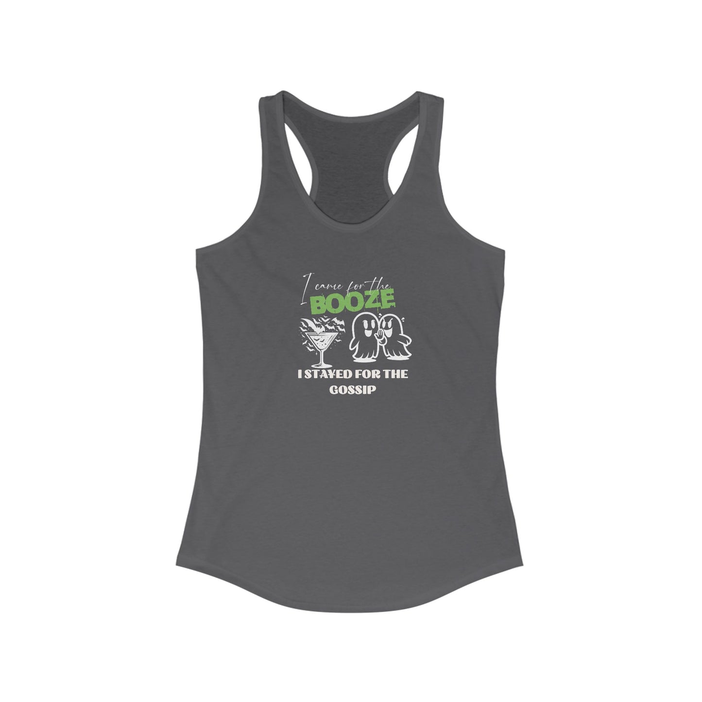 Booze Themed Women's Racerback Tank Top, Summer Essential, Party Wear, Workout Gear, Gift for Her