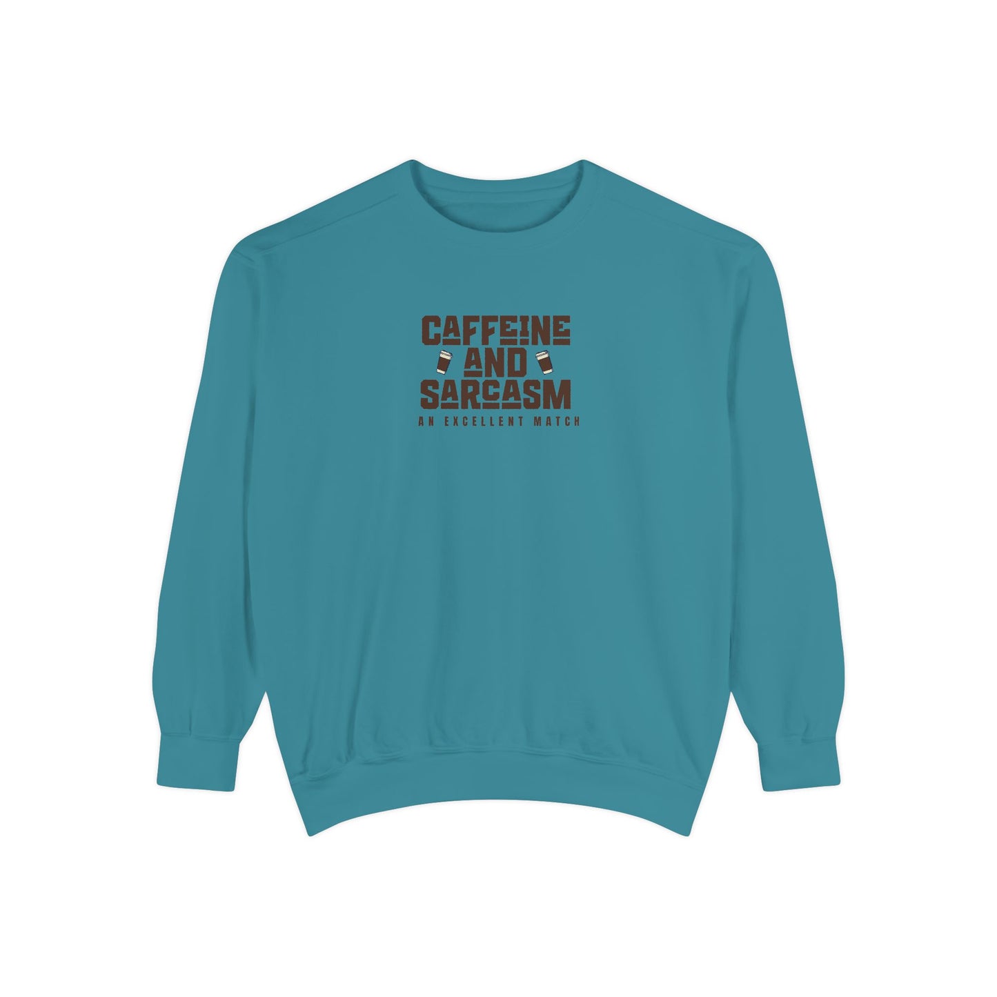 Caffeine and Sarcasm Sweatshirt – Perfect Gift for Coffee Lovers