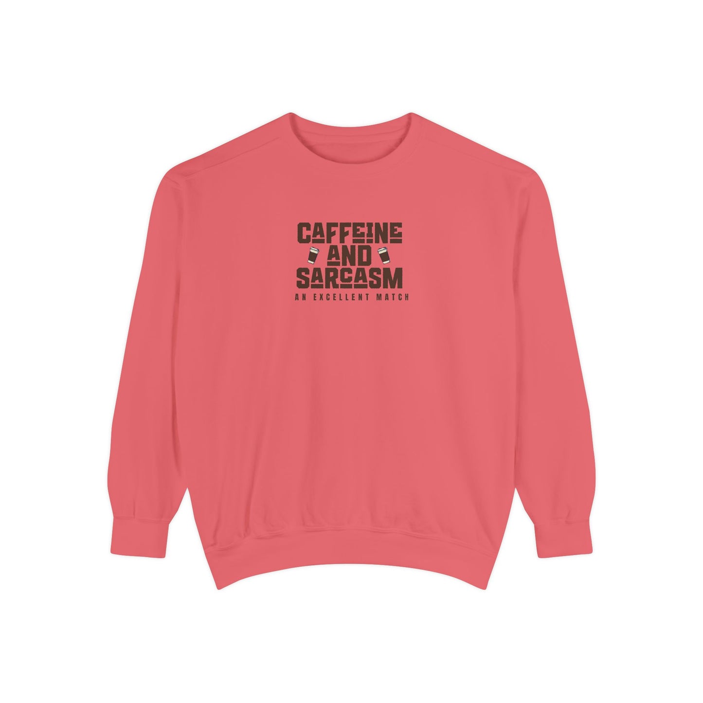 Caffeine and Sarcasm Sweatshirt – Perfect Gift for Coffee Lovers