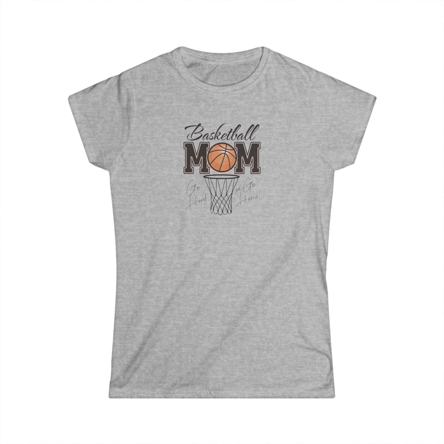 Basketball Mom Women's Softstyle Tee | Perfect Gift for Moms, Sports Lovers, Basketball Events, Mother's Day, Casual Wear