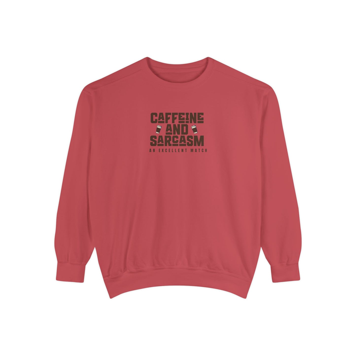 Caffeine and Sarcasm Sweatshirt – Perfect Gift for Coffee Lovers