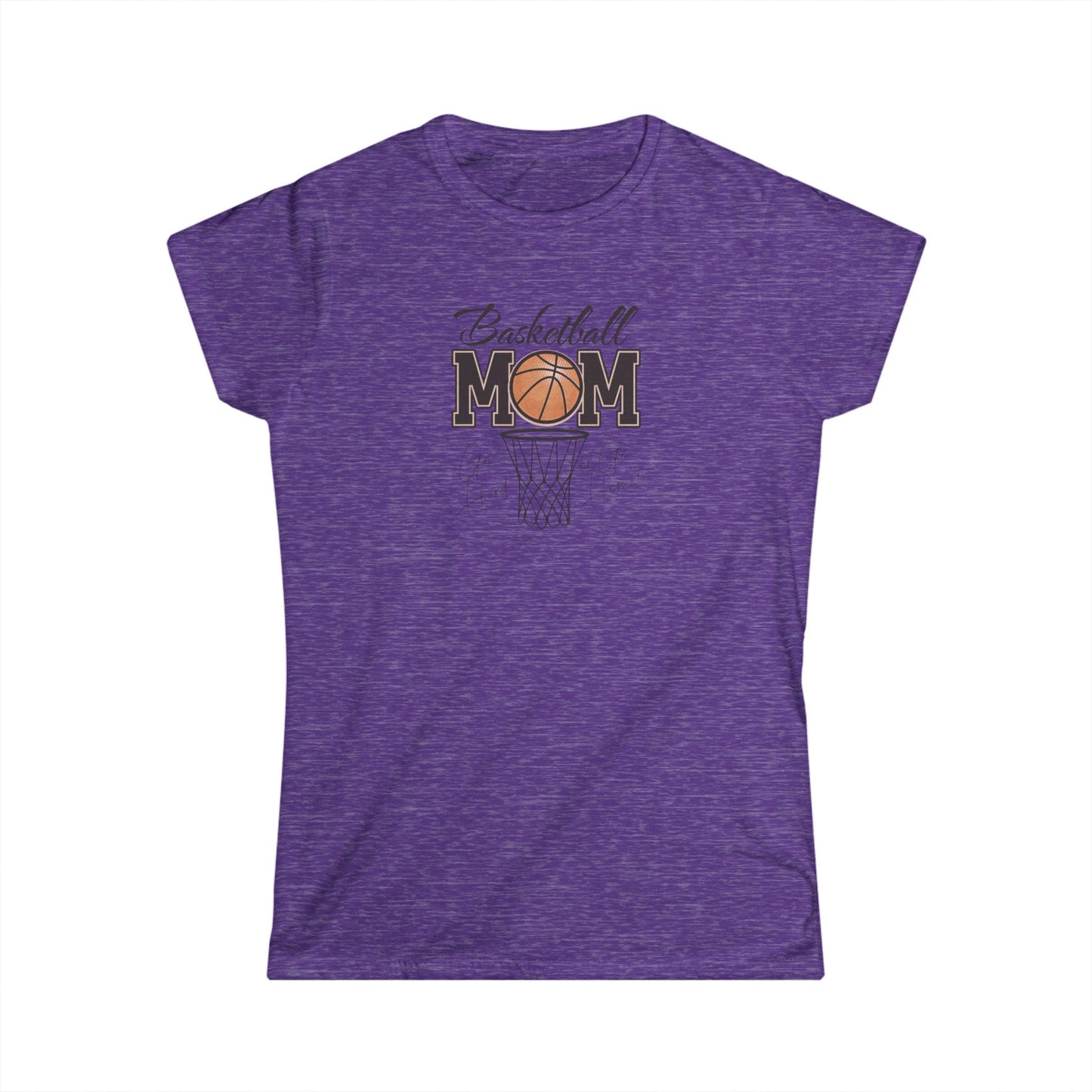 Basketball Mom Women's Softstyle Tee | Perfect Gift for Moms, Sports Lovers, Basketball Events, Mother's Day, Casual Wear