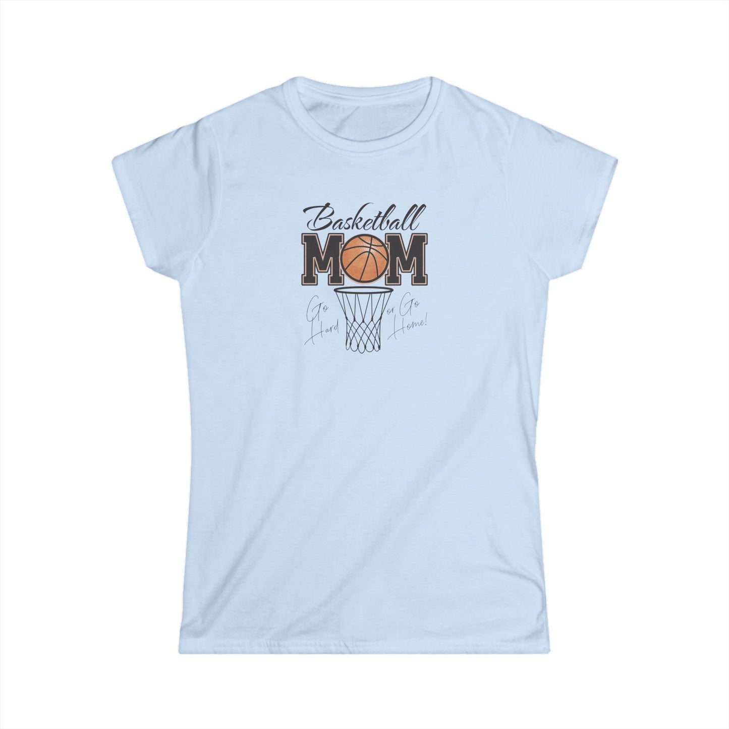 Basketball Mom Women's Softstyle Tee | Perfect Gift for Moms, Sports Lovers, Basketball Events, Mother's Day, Casual Wear